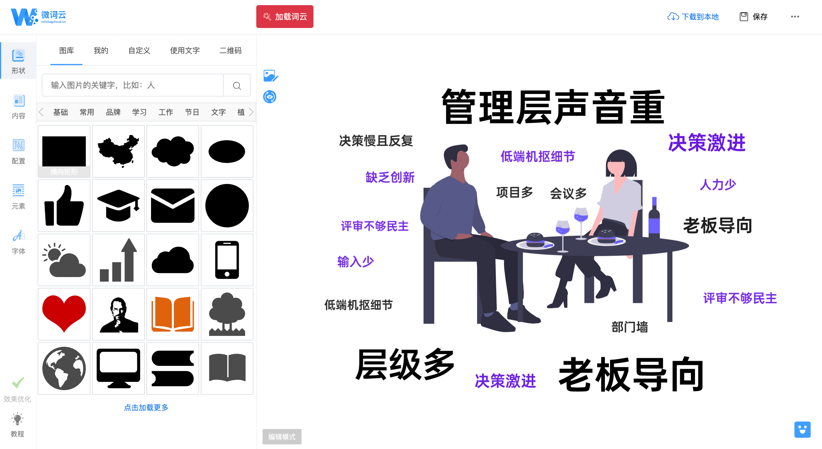 文字云 词云 创意作品 微词云