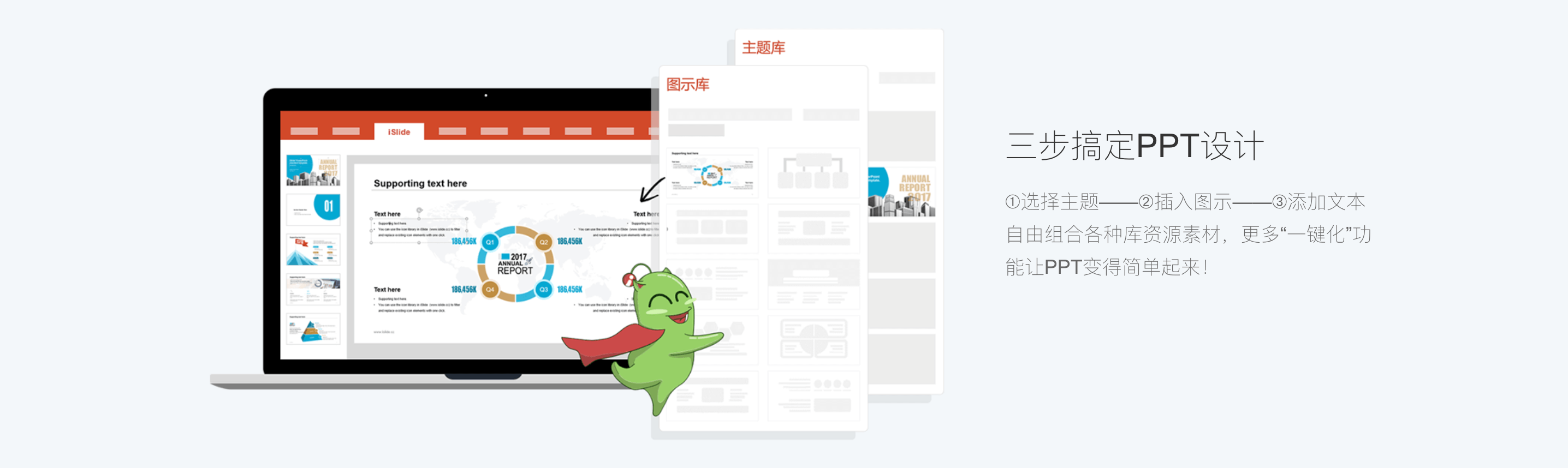 ppt设计神器 iSlide ppt模版 ppt工具